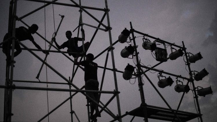 Vorbereitungen für den Papstbesuch in Rangun