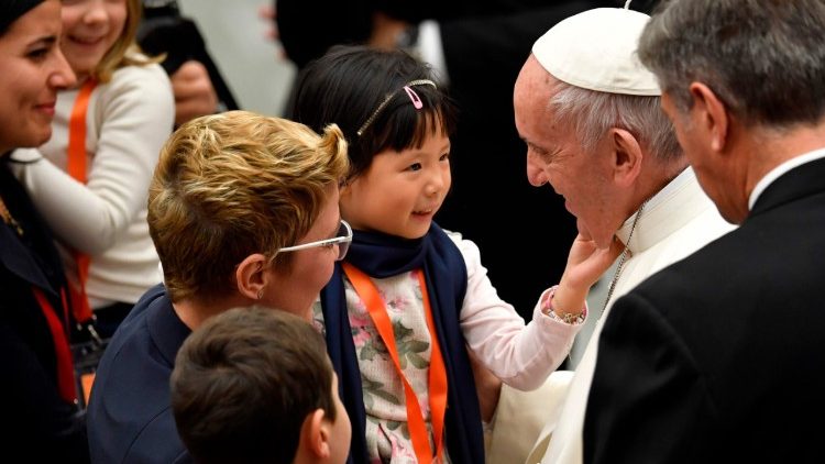 Papa Francisco na Sala Paulo VI