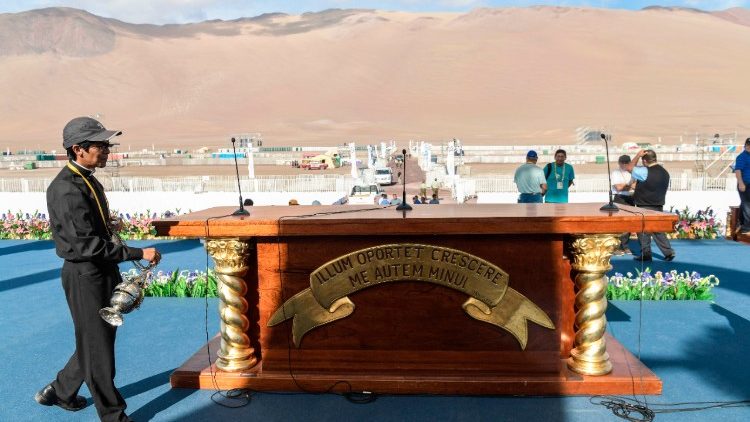 I preparativi per l'arrivo del Papa