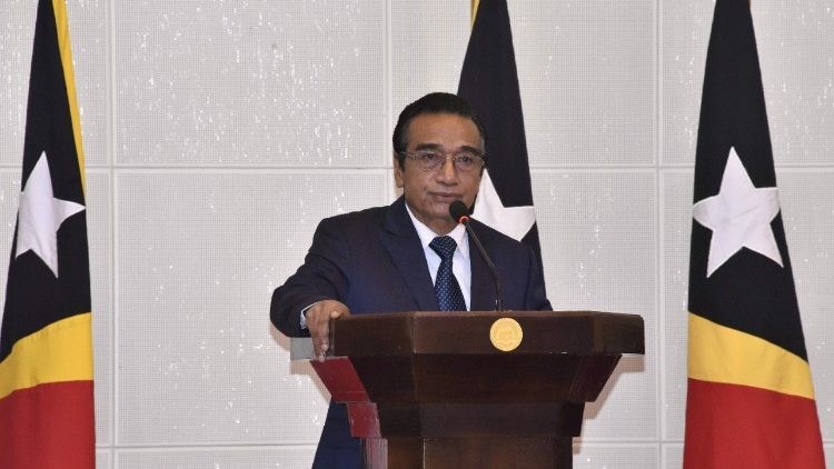 Le président Francisco Guterres lors de l'annonce de la dissolution du Parlement, le 26 janvier 2016.