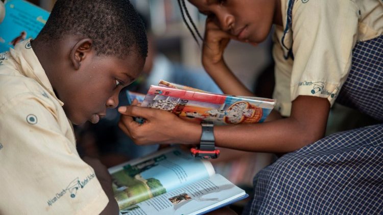 Schüler in Lagos, der nigerianischen Hauptstadt