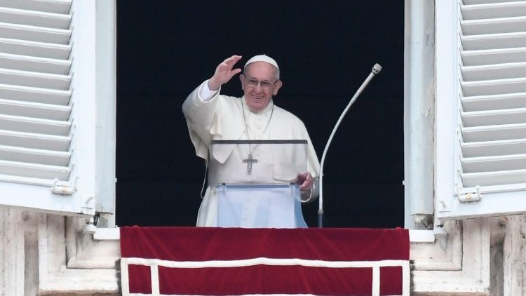 Papst Franziskus beim Regina Coeli am Sonntag