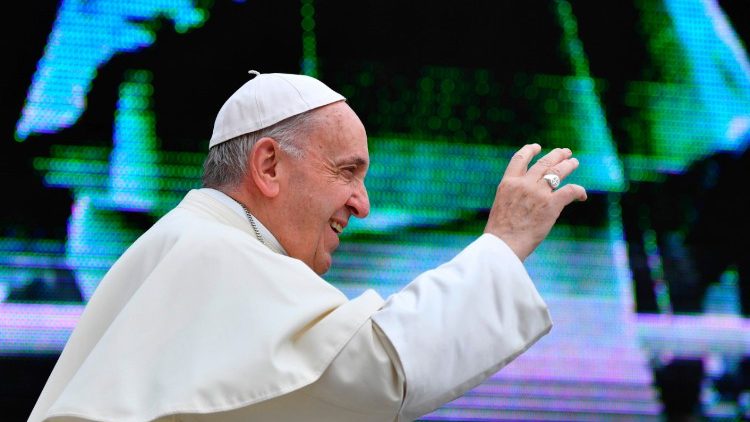 Papst Franziskus bei der Generalaudienz