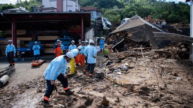 Uno dei centri alluvionati