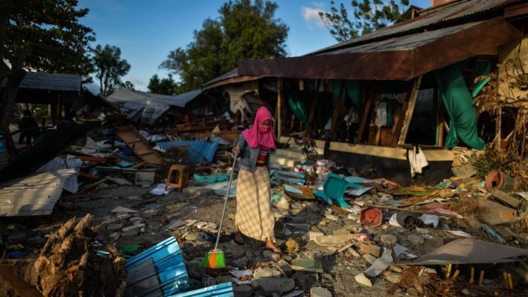 La distruzione a Palu