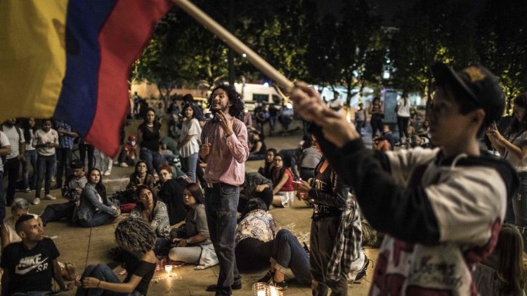 Une manifestation pour la paix à Medellin, le 25 janvier 2019.