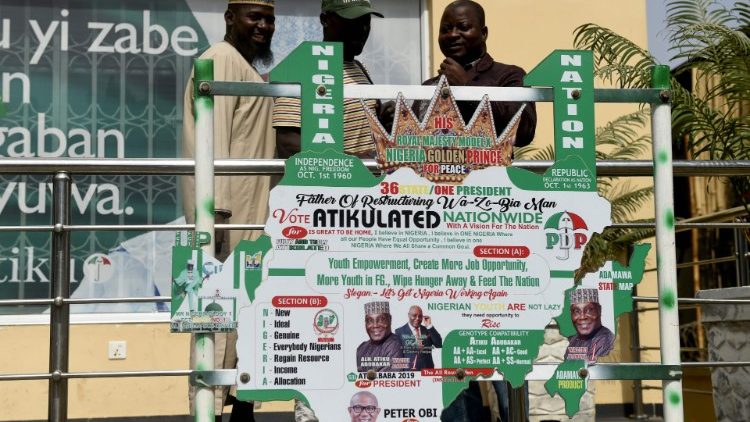 A Abuja la capitale nigériane, pendant la campagne électorale, le 9 février 2019. 