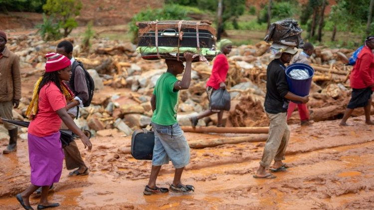 Les déplacés du cyclone Idai au Mozambique. 