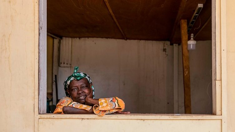 An internally displaced woman from northwestern Cameroon