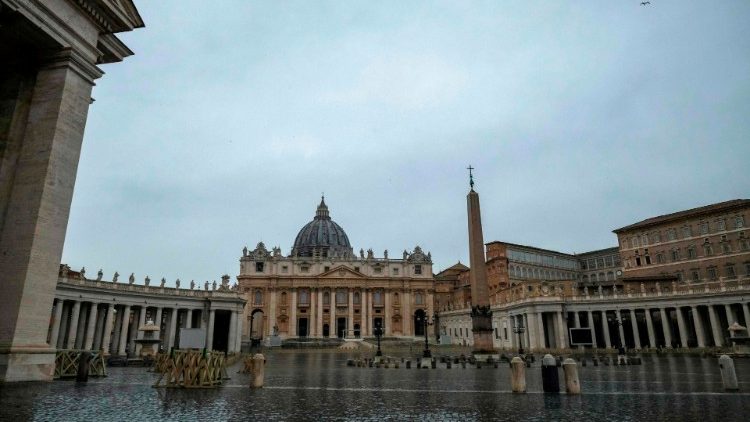 Place Saint-Pierre, en mars 2020