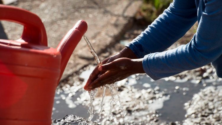 Handwashing station in Africa