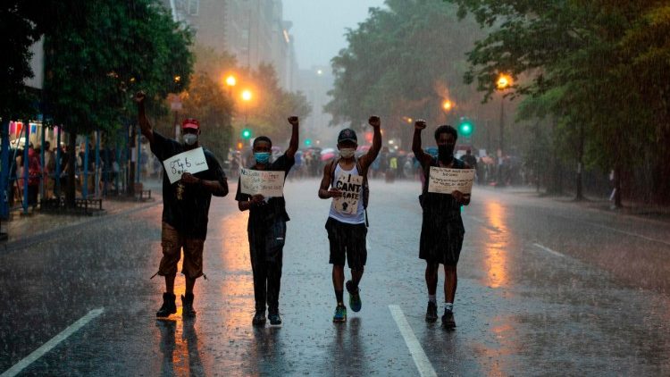 La protesta intorno alla Casa Bianca