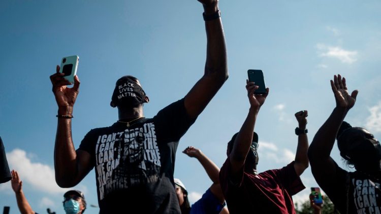 Anti-Rassismus-Demonstranten in Houston
