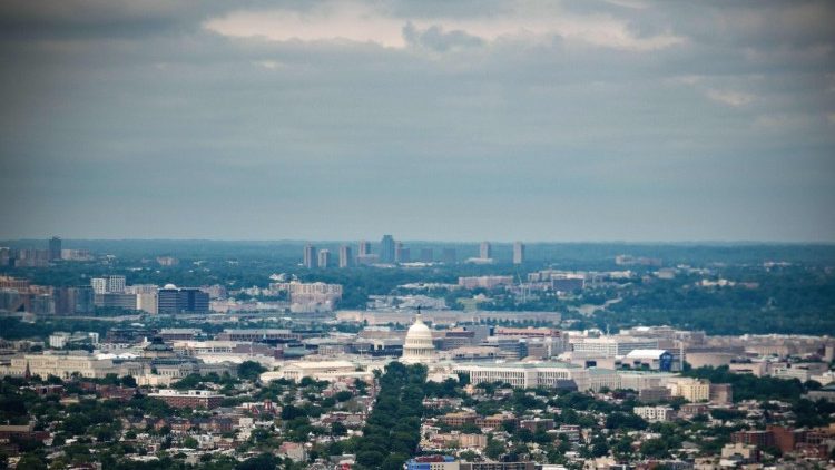 Vue sur le Congrès américain. Image d'illustration. 