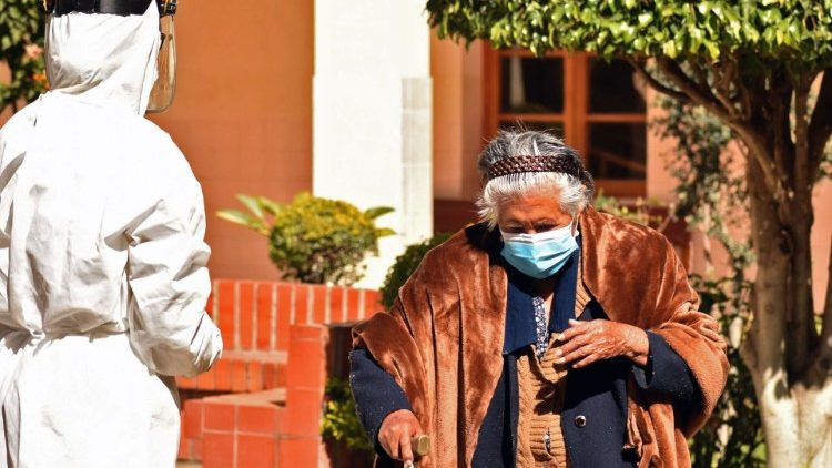 Bolivia, mascarillas para prevenir el contagio del coronavirus.