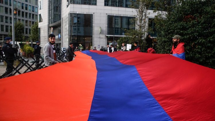 Solidarität mit dem armenischen Volk... wie hier in Brüssel.
