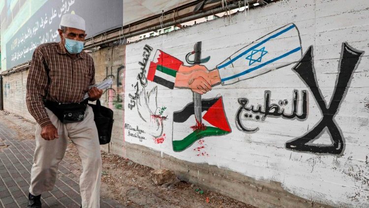 Israelische Trennmauer zu den besetzten palästinensischen Gebieten