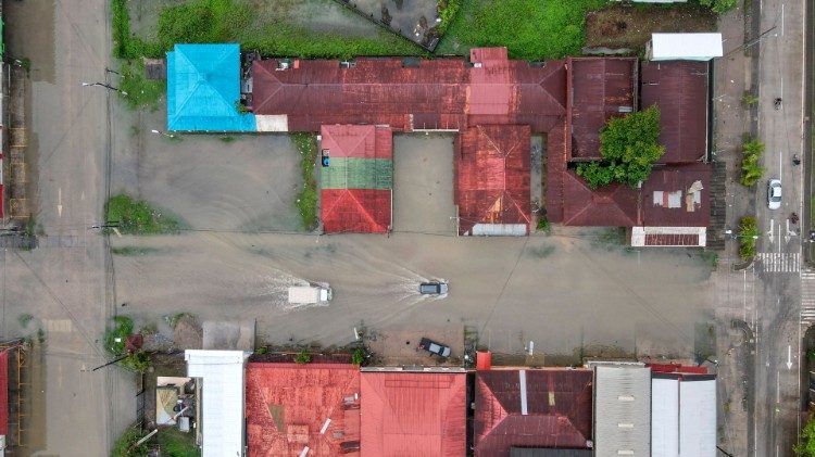 Vue sur Puerto Barrios au Guatemala, le 5 novembre 2020.