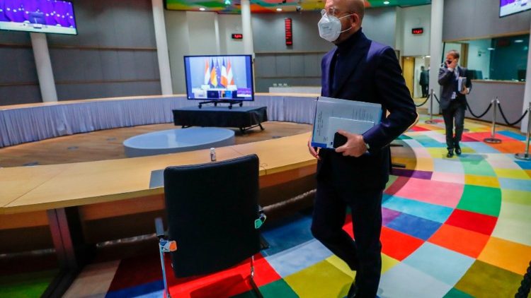 Il presidente del Consiglio Ue Charles Michel a Bruxelles