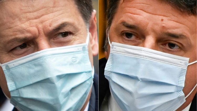 Waren bisher Verbündete: Ministerpräsident Giuseppe Conte (l.) und sein Vorgänger Matteo Renzi