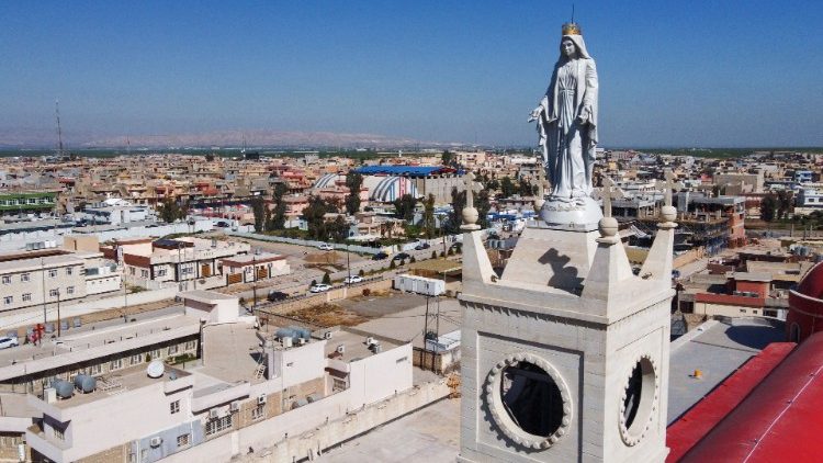 Igreja da Imaculada Conceição (al-Tahira-l-Kubra) em Qaraqosh, Planície de Nínive, Iraque. (Photo by Zaid Al-Obeid)