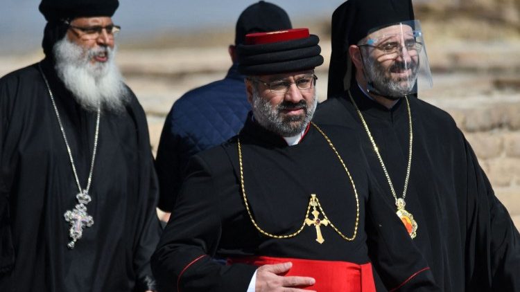 Мітрапаліт Антыахійскай Праваслаўнай Царквы Гатас (трэці злева)