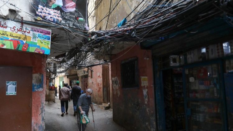 Rifugiati palestinesi nel campo di Shatila, nella capitale Beirut