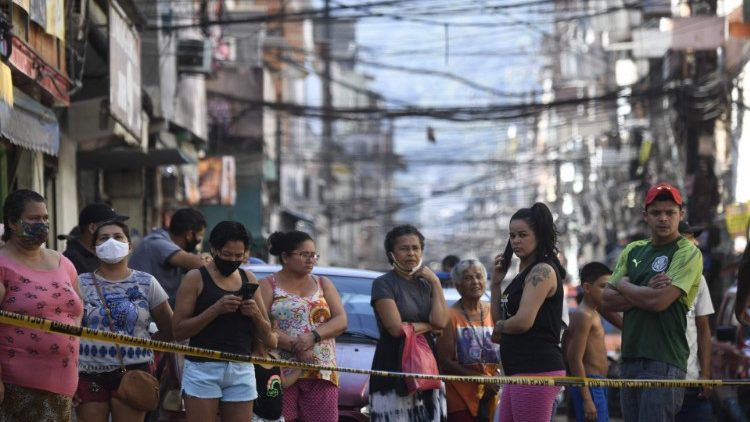 Alltag in einer Favela in Brasilien