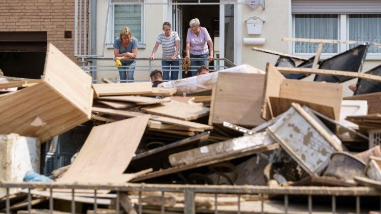 Was nach dem Hochwasser bleibt - hier in Swisstal-Obendorf in Rheinland-Pfalz