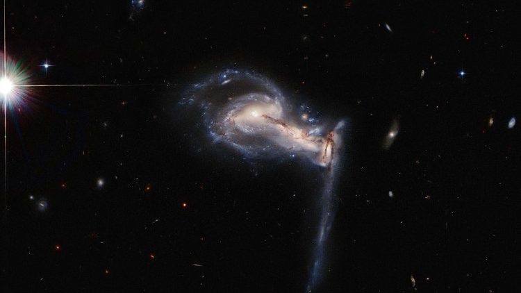 Imagem divulgada em 26 de julho de 2021 pelo Centro de Informações ESA/Hubble, capturada com o Telescópio Espacial Hubble da NASA/ESA.