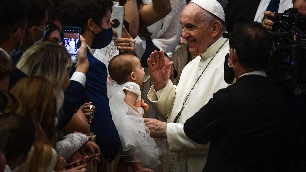 Pápež počas generálnej audiencie 6. októbra 2021