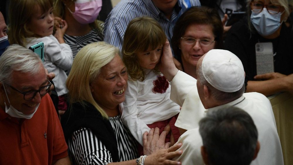 Pápež počas generálnej audiencie 6. októbra 2021