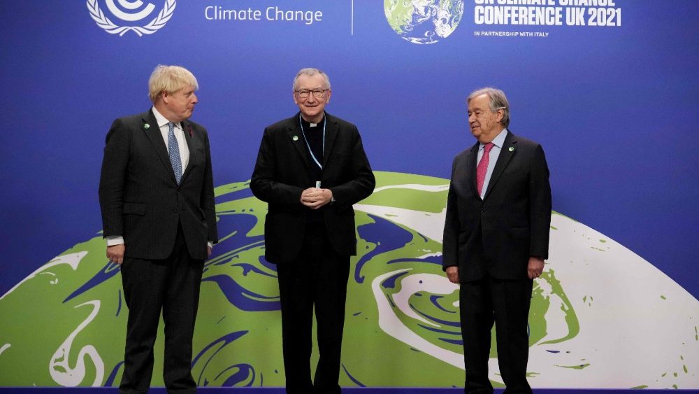 Kardinál Parolin v mene Svätej stolice vystúpil na COP26 v Glasgowe (2. nov. 2021)