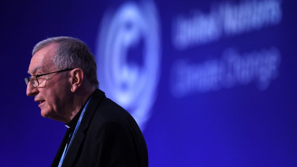 Kardinál Parolin v mene Svätej stolice vystúpil na COP26 v Glasgowe (2. nov. 2021)