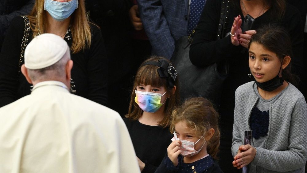 Záber z generálnej audiencie 10. novembra 2021