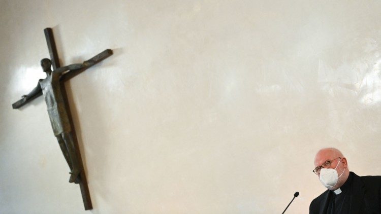 Kardinal Reinhard Marx, Erzbischof von München und Freising, bei einer Pressekonferenz in München