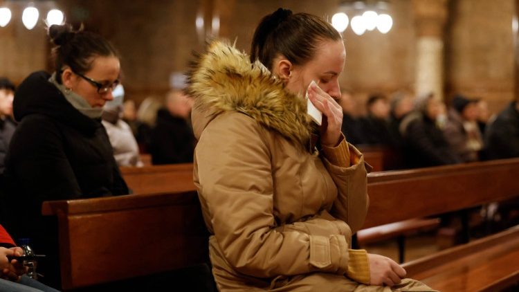 Молитва в українській греко-католицькій катедрі Пресвятої Родини в Лондоні