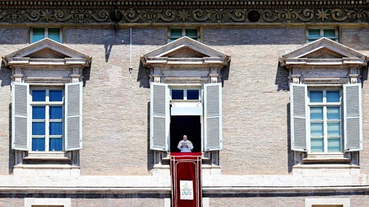 Papst Franziskus beim Angelus am 31.7.2022