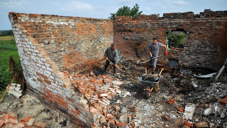 Kukhan bei Kiew nach einem Raketenangriff am 13. August