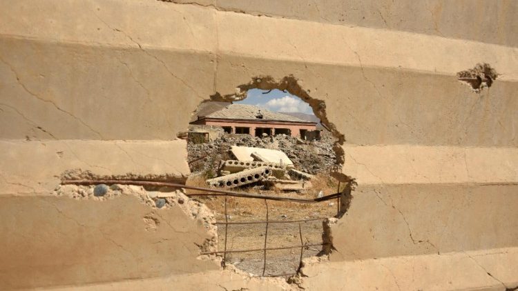 Die Siedlung Sotk, die Berichten zufolge von Truppen Aserbaidschans beschossen wurde, am 14. September