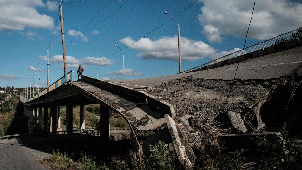 La distruzione nella regione di Kharkiv