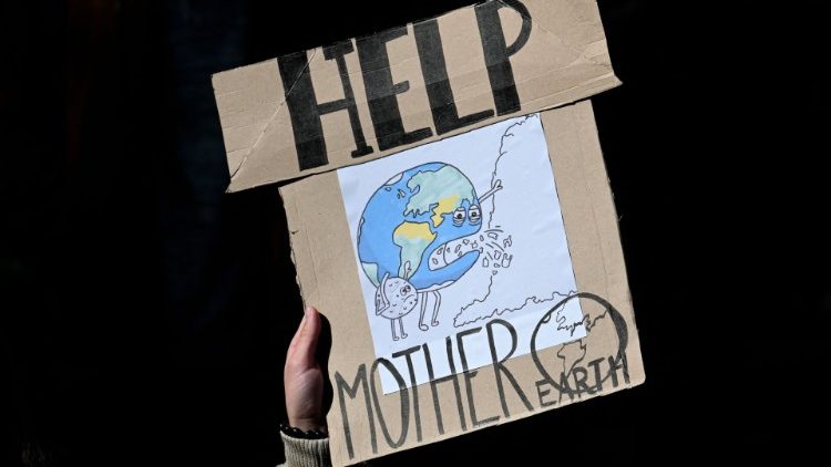 Bei einer Demonstration für mehr Umweltschutz