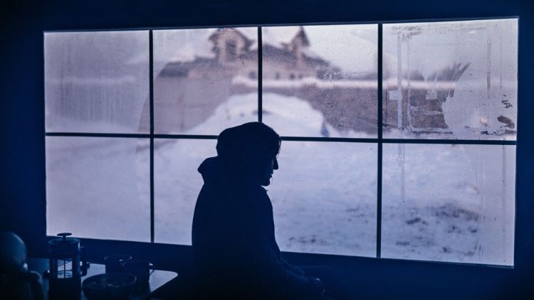 Le 4 décembre, vers Kiev, dans une tente mise en place après le bombardement d'un quartier.