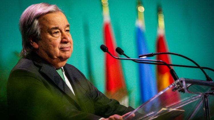 Le Secrétaire-général de l'Onu Antonio Gutteres, le 6 décembre à Montréal. 