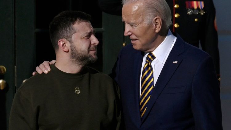 Zelensky e Biden alla Casa Bianca