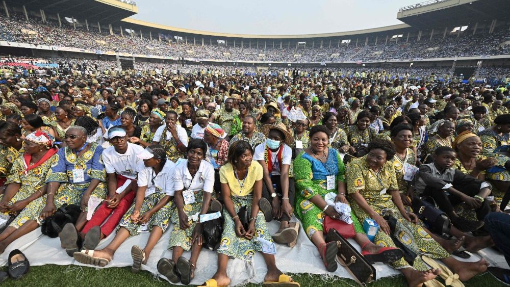 Сустрэча Папы з кангалезскай моладдзю