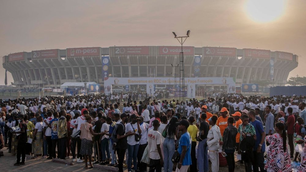 Сустрэча Папы з кангалезскай моладдзю