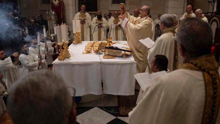 Ancora un immagine della Celebrazione a Betlemme