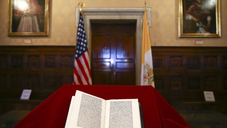 Рэдкая копія ліста Хрыстафора Калумба ў Ватыкане.