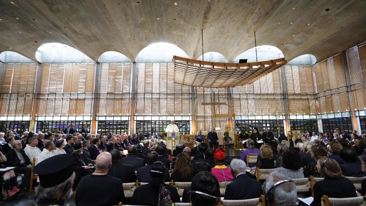 Archivbild: Papst Franziskus beim ÖRK im Juni 2018